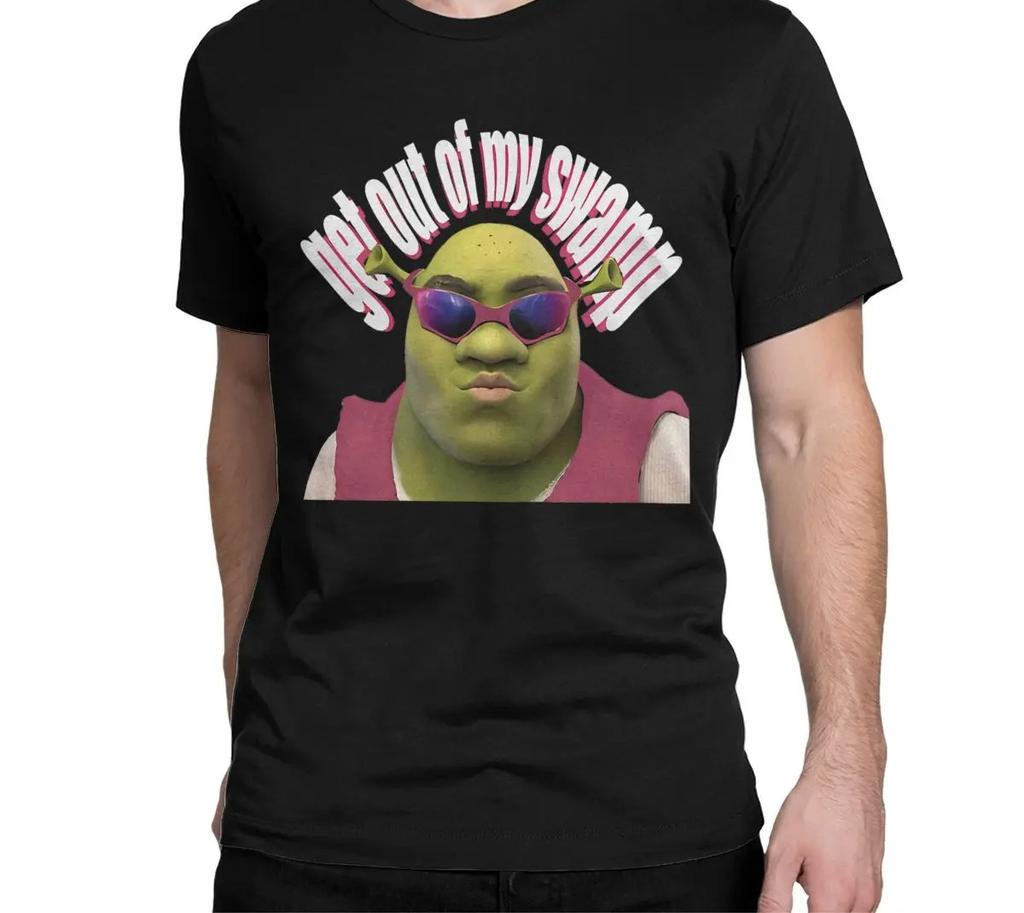 Shrek Spaß Kurzarm Rundhals Y2k T-Shirt Herren Kleidung Neu im Top T-Shirts Herren T-Shirt Camisetas T-Shirts Herren T-Shirt für Männer