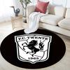FC Twente Art pattern round rug,Carpet Rug for Living Room Bedroom Playroom ,Non-slip Floor Mat,Holiday Gifts and Birthday Gifts.