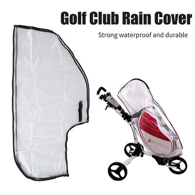 Golf Bag Rain Cover PVC Trolley Rain Cover Outdoors Portable Golf Bag Protection Rain Cape Waterproof Windproof Golf Rain Hood 5