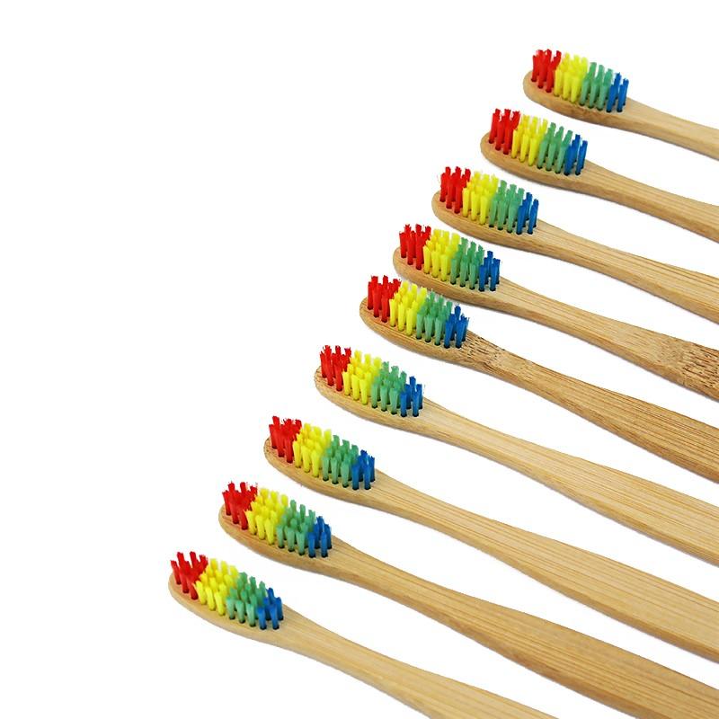 Triangle Shape Bamboo Toothbrush