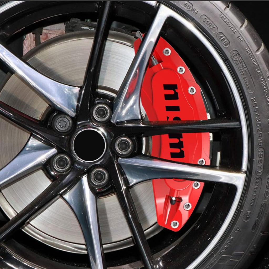 SPIRIT BEAST Nismo Caliper Stickers, Brake Caliper Covers, Waterproof and High Temperature Resistant, Cool Black