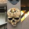 Scary Skull Head Candlestick Gothic Skull Head Wall Lamp  Restaurant