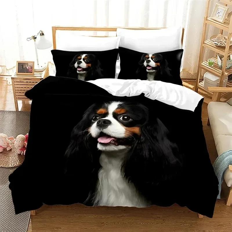 Funda Nórdica de Perro Lindo Microfibra Encantador Cachorro Mascota Funda de Edredón Juego de Cama con Tema Animal Individual Para Niños Niñas Adolescentes Decoración de Habitación