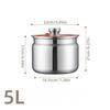 Leakproof Stainless Steel Kitchen Storage Jars Rustproof Large Capacity Airtight Containers for Dry Foods Grains Coffee