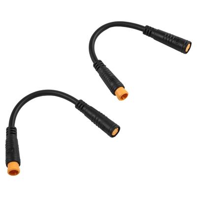 Set of 2 Waterproof 3Pin For Ebike Conversion Cables for Easy Replacement