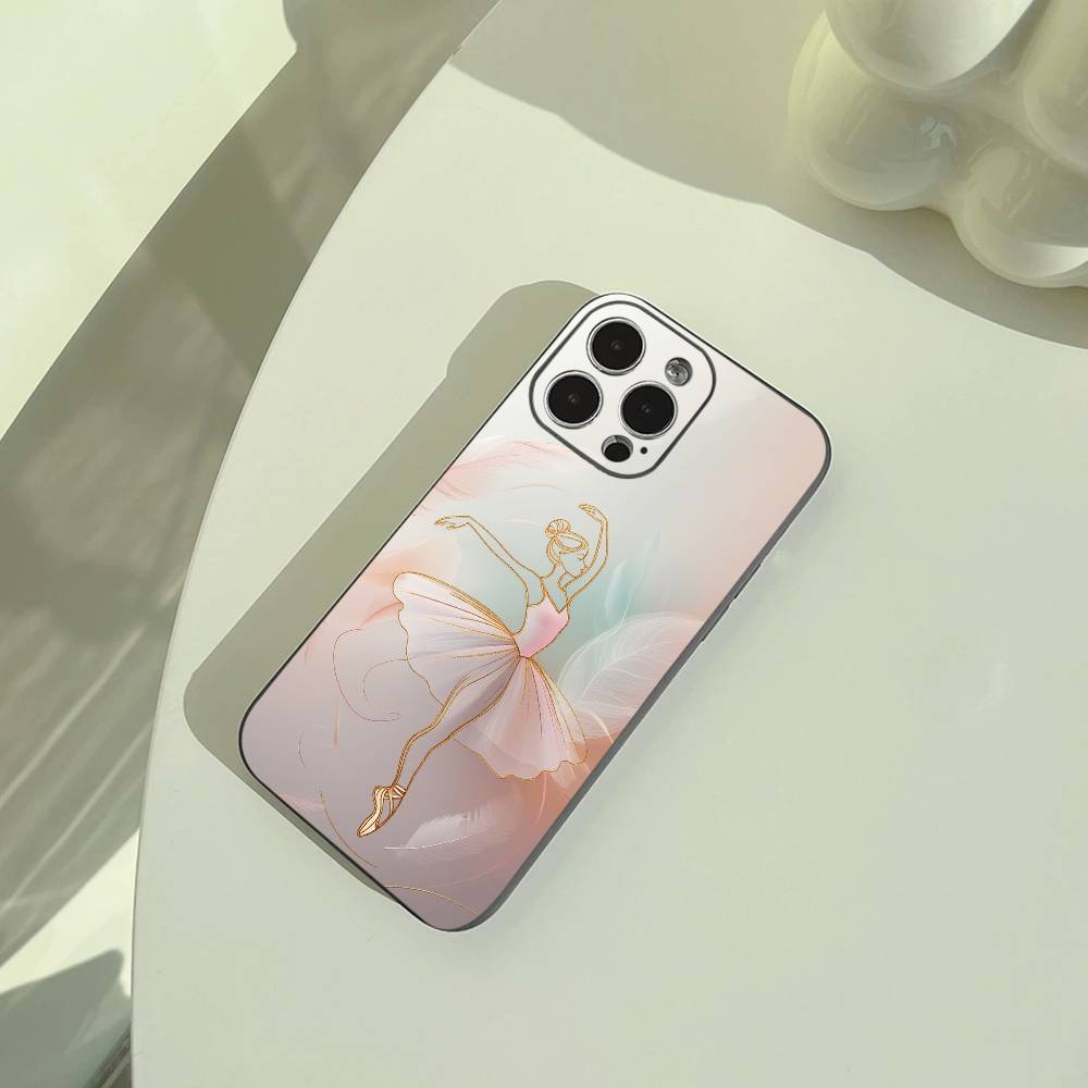 B-Ballet Dance Phone Case For iPhone 17,16,15,14,13,12,11 Pro Max, Lightweight and practical Soft Black Cover