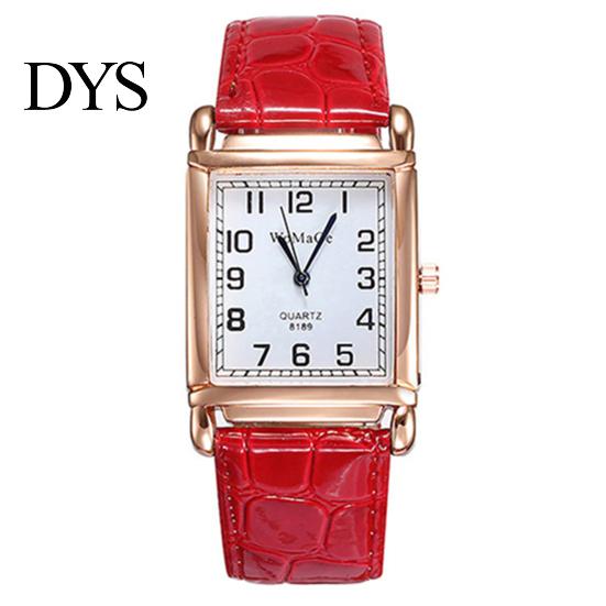 Watch Wrist Square Case Comfortable Alloy Unisex Casual Quartz Wristwatch for Daily Life Analog