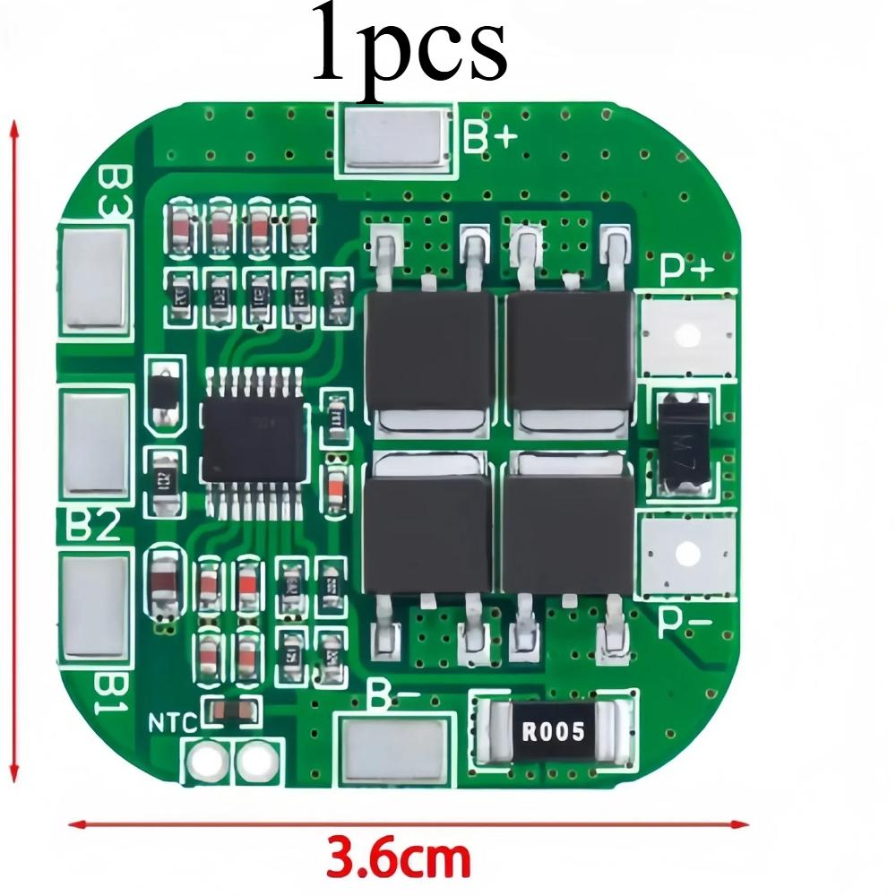 

1/10pcs 4S 14.8V / 16.8V 20A peak li-ion 4 BMS PCM battery protection board bms pcm for lithium LicoO2 Limn2O4 18650 li battery білий