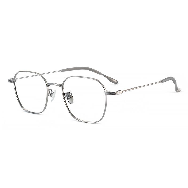 Japanese Korean Series Titanium Glasses Frame Ultra-Light Retro Women'S Glasses Frame Square Anti Blue Ray Computer Eyeglasses