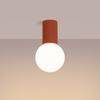 Plafon Halo Ip44 1 G9 Ochra Czerwona Alu Sollux Sl.1728