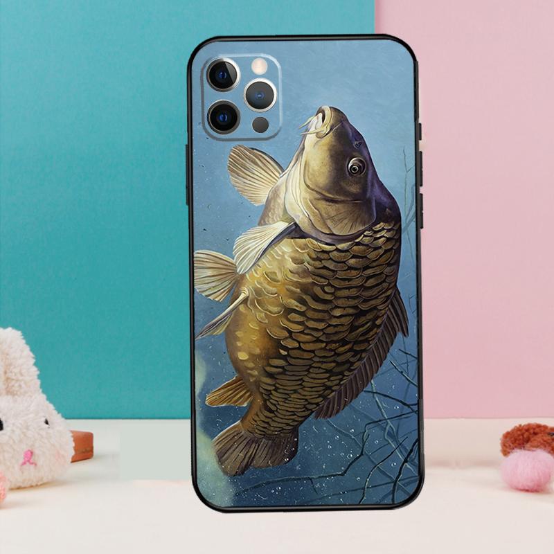 Chub Carp Fish Phone Case For iPhone 17 Air 16 15 13 12 11 14 Pro Max 12 13 Mini 15 16 Plus 16e Cover Coque