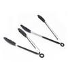 Healthy  Anti-Slippery Food Tong Heat-Resistant Clip Silicon Stainless Steel Pincer Kitchen Tool