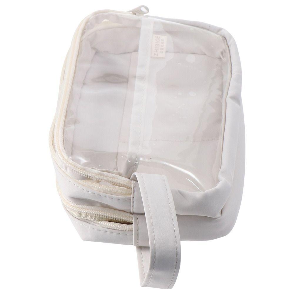 

Тканая хлопковая ткань, сумка для ручек, белая коробка для ручек, многофункциональная сумка для канцелярских принадлежностей, офисная сумка