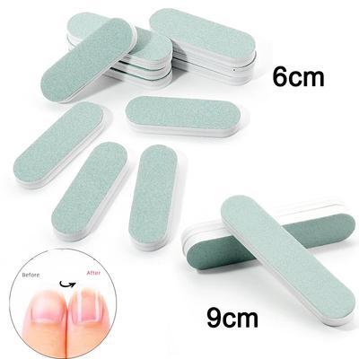 20/40/60 pezzi Lima per unghie Striscia lucidante Verde/Bianco Levigatura 600/3000 Spugna Strumenti per manicure Lavabile