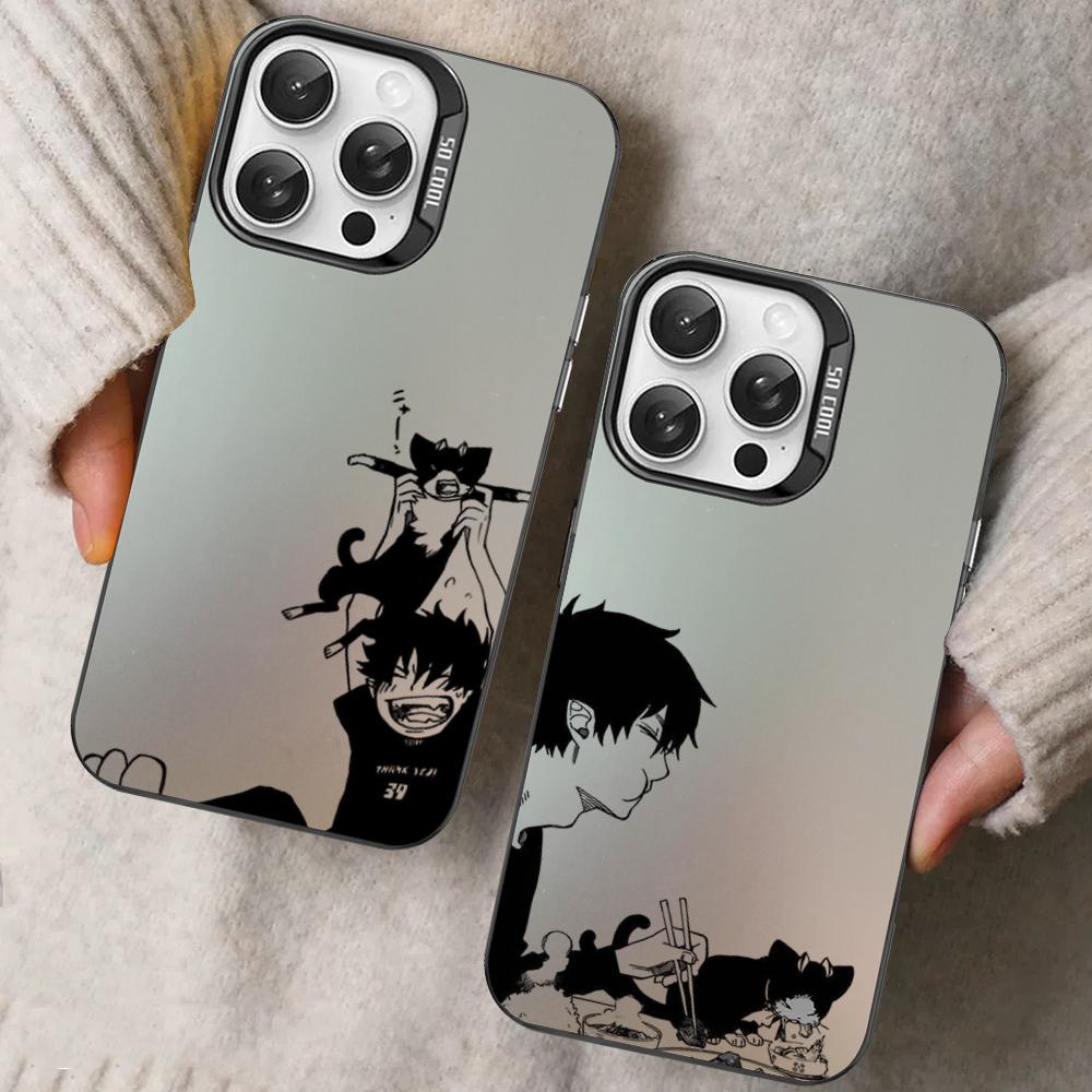 Anime Ao no Exorcist Okumura Rin Phone Case For iPhone 16 15 14 13 12 11 Pro Max X XR XSMAX 8 7 Plus Matte Shockproof Back Cover