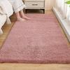 Thickened Bedroom Bedside Carpet Solid Color Flocking Bathroom Absorbent Floor Mat Bay Window Mat Children'S Climbing Mat Plush Foot Mat