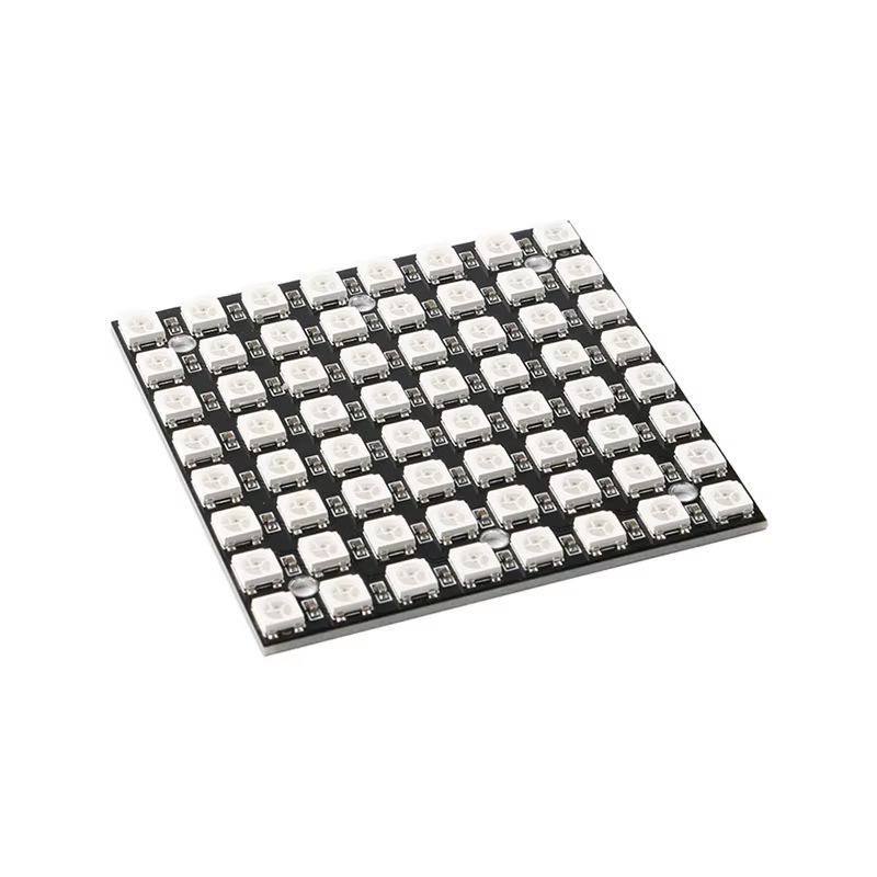 Ws2812 Led 5050 Rgb 8X8 64-Bit Led Dot Matrix Module, Full-Color Driver Development Board For Led Lights