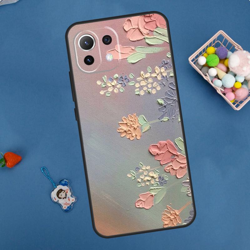 

Oil Painting Boho Flower Art Case For Xiaomi 11T 12T 13T 14T Pro 13 14 15 Ultra POCO X7 Pro X3 X5 X6 M6 F5 F6 Pro Cover POCO F5 Pro