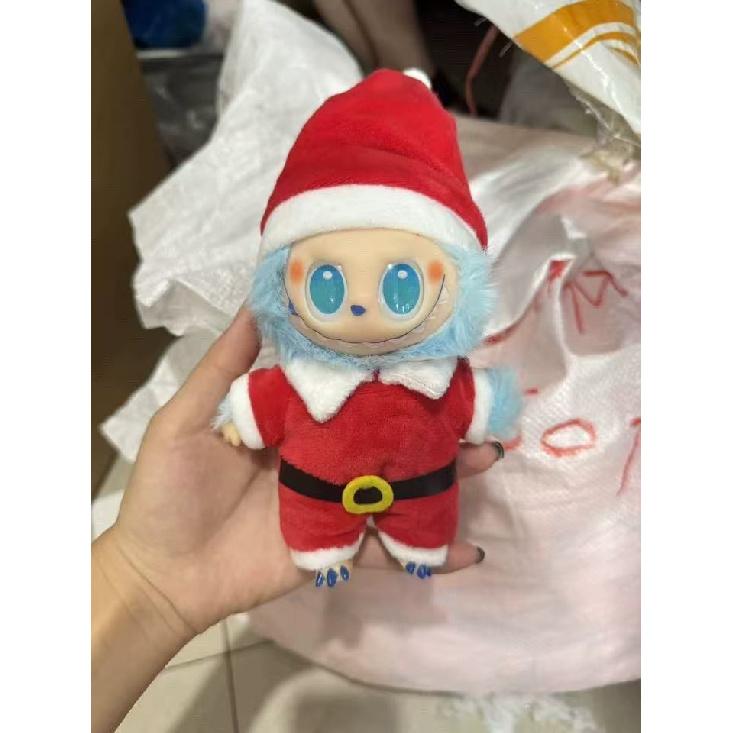 First and Second Generation Labubu Clothing Accessories 17cm Labubu Doll Clothes New Year Christmas Set Reindeer Collection