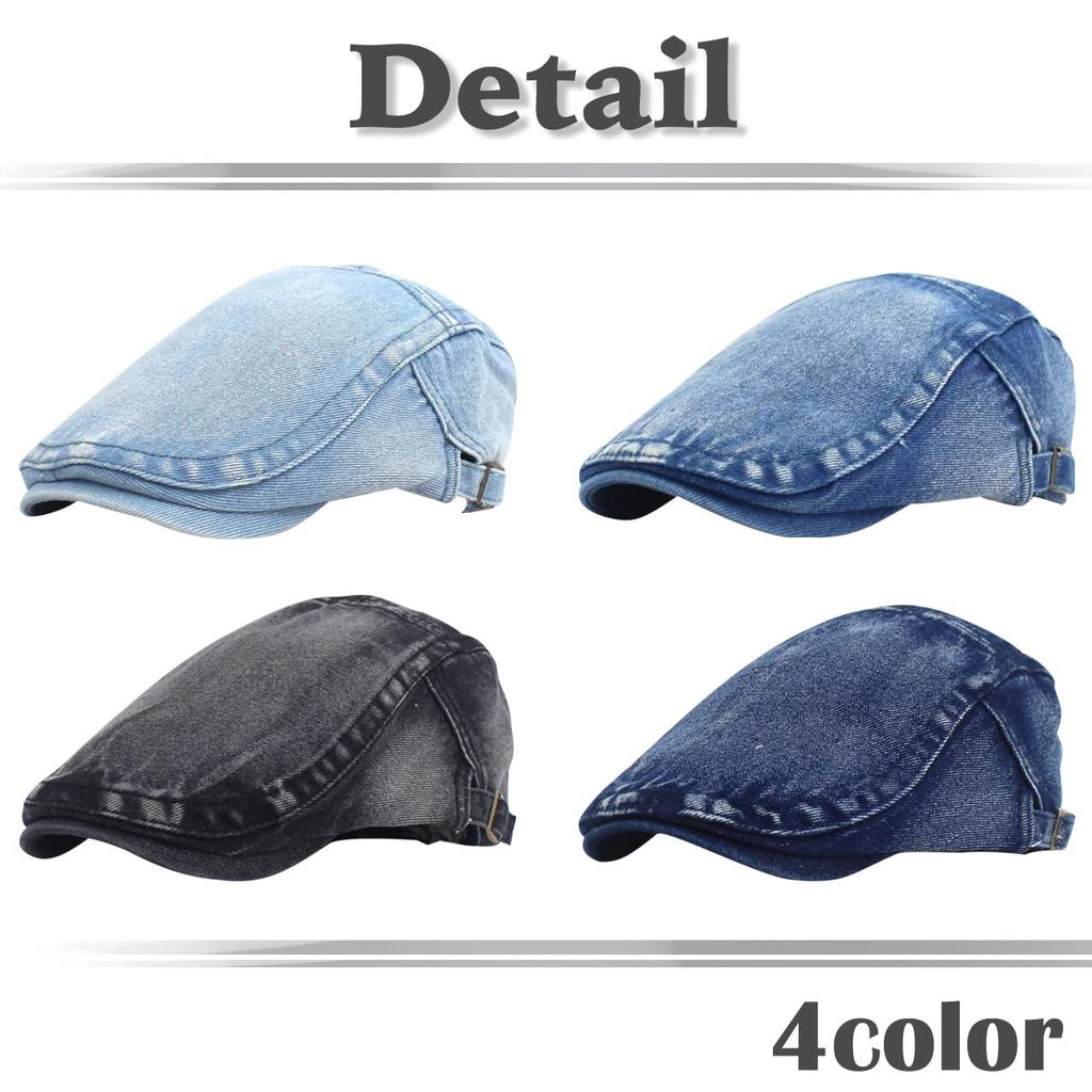 Hunting CA598 [White Fang] cap, denim, sports, running, outdoor, men's, women's, (light blue)