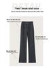 Women's Woolen Micro-Flare High-Waisted Slimming Drape Pants Plus Velvet Straight Leg for Autumn/Winter 2025