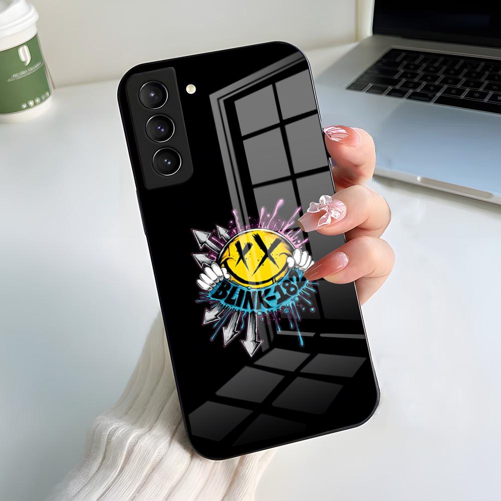 B-Band B-B-BLINK-182 Phone Case For Samsung A56 A36 A26 A16 A15 A25 A35 A55 A14 A34 A24 A54 Glass Case