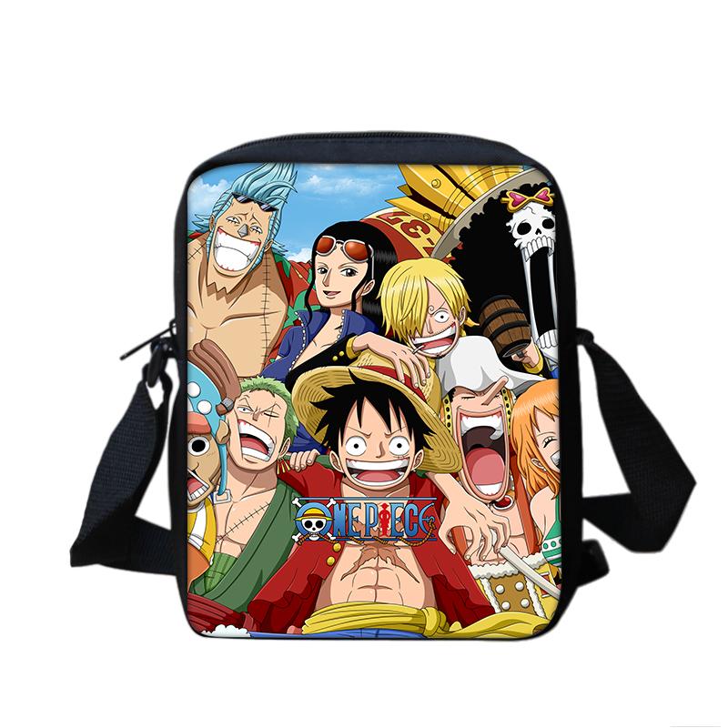 ONE PIECE Monkey D. Luffy Boy Girls Printed Shoulder Messenger Bag Handbag Phone Bag Shopping Bag for Boys Girls Best Gift