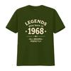 Vintage Retro 1968 Birthday Legends Born Slogan Print Casual T Shirt Vintage Designer Clothes Versatile Comfortable