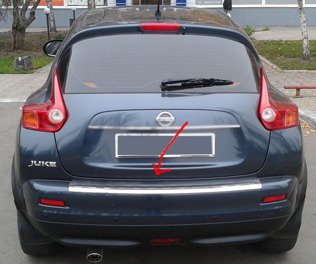 

Накладка на задний бампер OmsaLine (нерж) 2010-2014 для Nissan Juke