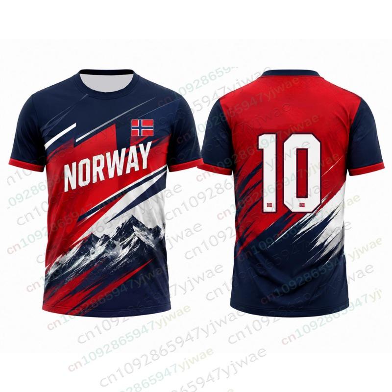 Norsko č. 9 Haaland Fotbalový dres Vikingové Kultura Tričko Prodyšné Rychleschnoucí Sportovní oblečení Dárek pro fanouška Pánské tričko