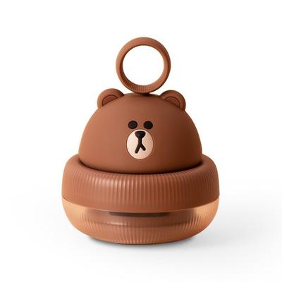 Line Friends Wireless Charging Lint Remover 6 Blades BROWN
