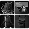 Sleek Black Waterproof Backpack for Men Stylish & Functional Laptop Backpack for Daily Use & Travel