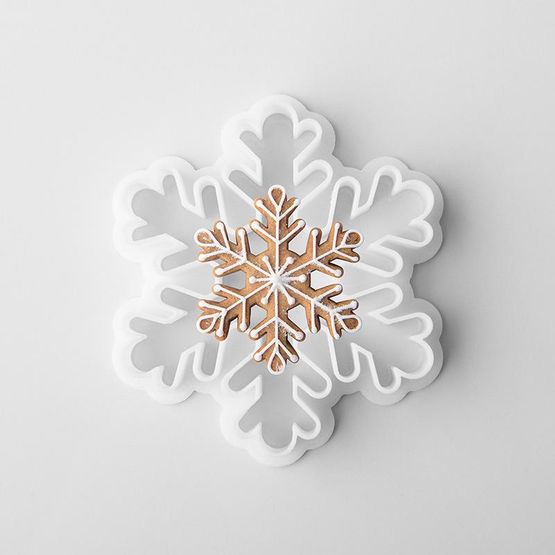 

Snowflake Series Cookie Molds Christmas Frosting Cookies Flipping Sugar Cakes Bakeware Baking DIY Kitchen Tools