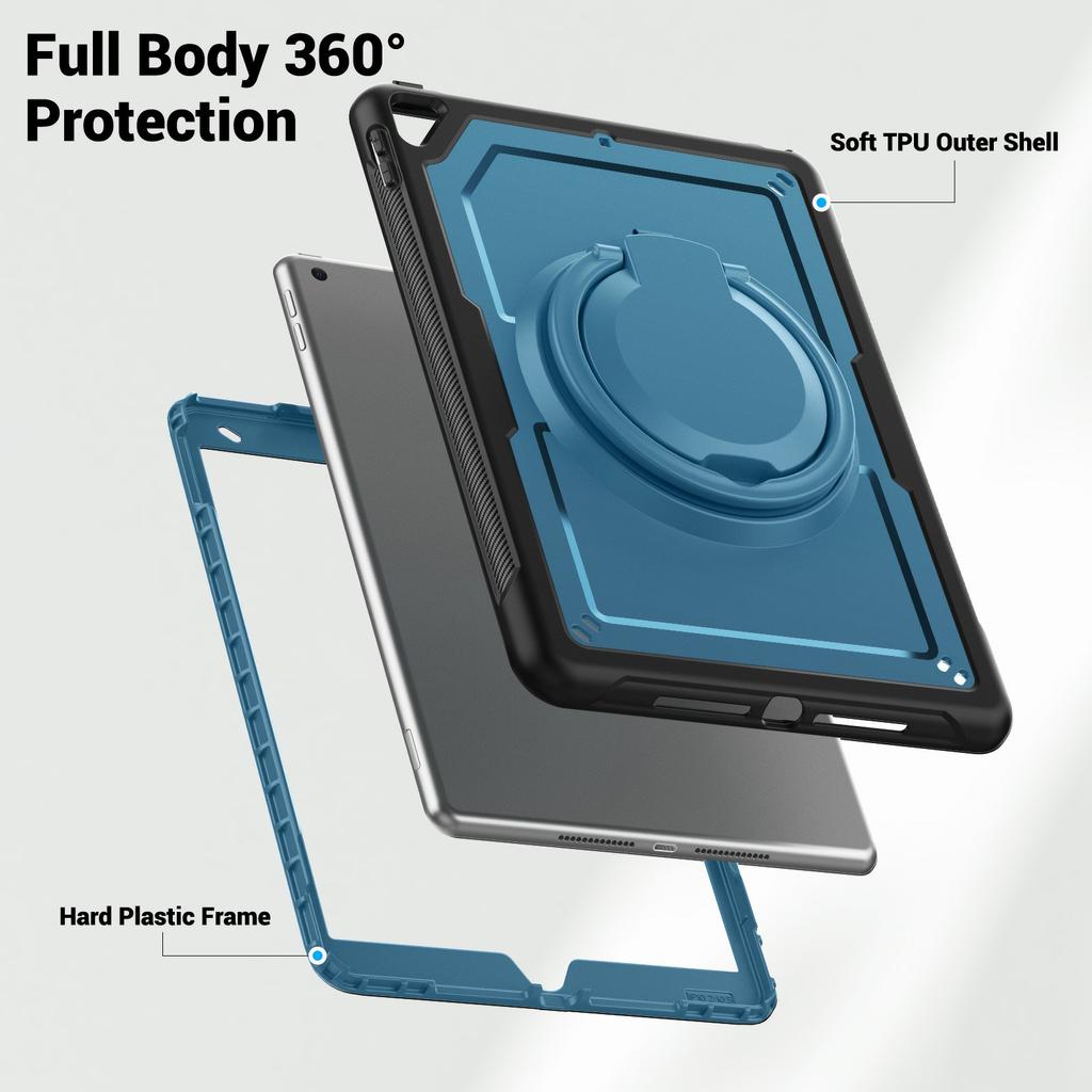 Pentru iPad 10.2 (2021)/(2020)/(2019)/iPad Pro 10,5 inch (2017)/Husă iPad Air 10,5 inch cu Curea Suport PC+TPU Husă Tabletă