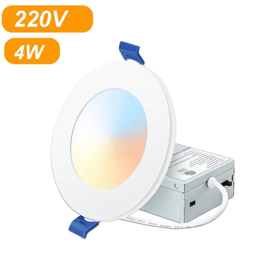 

Светодиодный даунлайт 110 В 220 В 12 Вт 9 Вт Светодиодная двухцветная панель Ночной светильник Круглый потолочный светильник для спальни Гостиной Декор Освещение