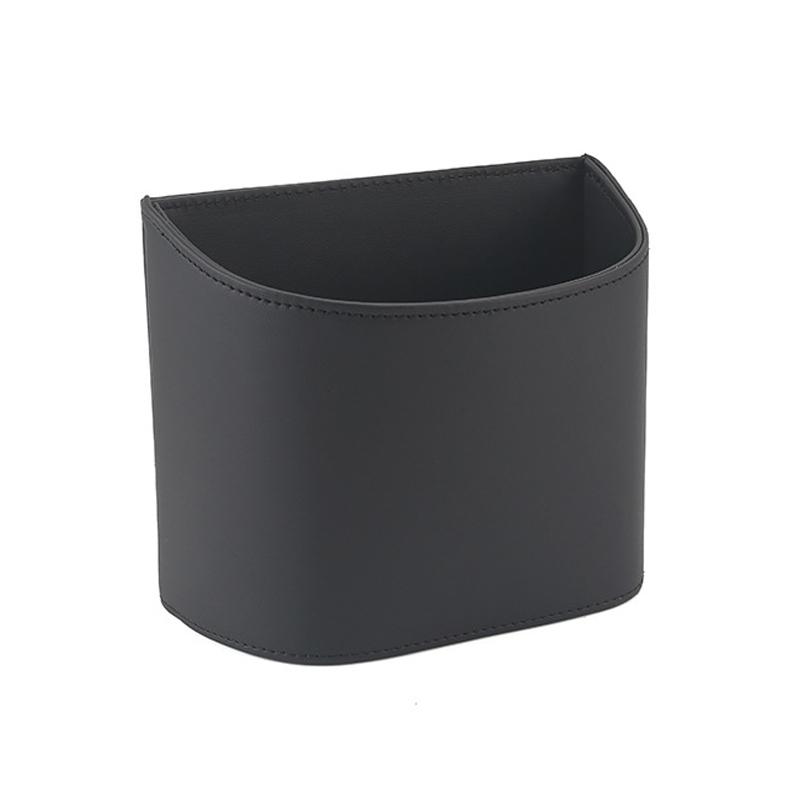 Car Seat Back Storage Box Multi-Functional Storage Bag Leather Car Seat Back Storage Car Interior Car Gadget чёрный