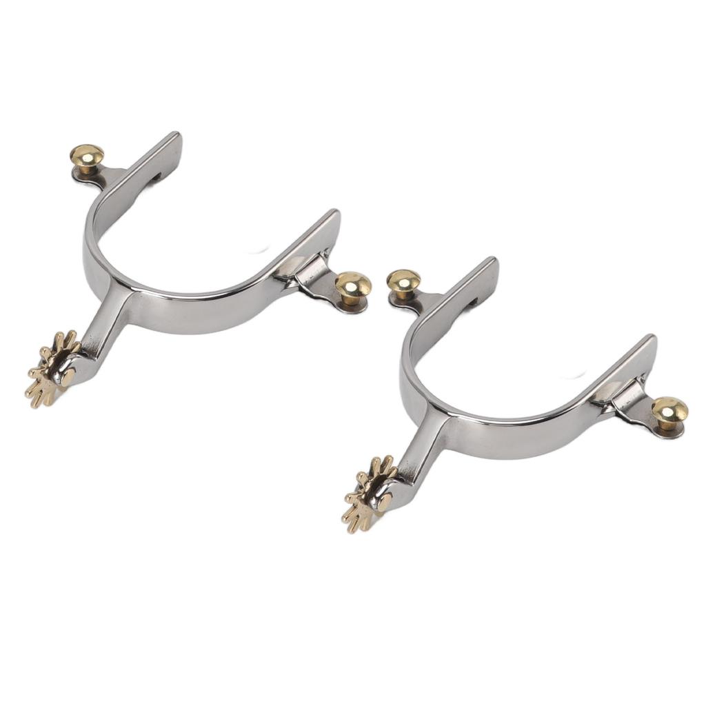 1 pár koňských ostruh z nerezové oceli, vynikající kovbojské jezdecké boty ostruhy pro výcvik koní