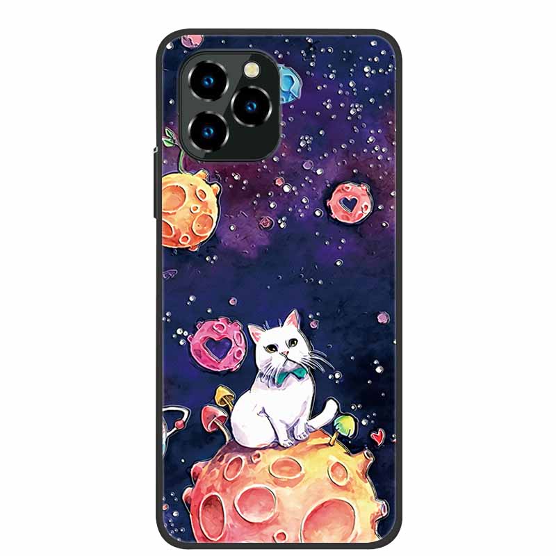For Oukitel C21 Pro Case Luxury 3D Blossom Emboss Silicone Phone Case For C21pro Shockproof Coque Relief Flowers Funda Capa
