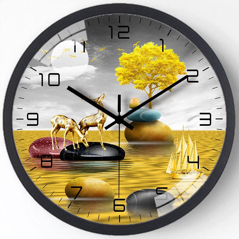 

Несколько размеров, модные настенные часы, креативный бренд, бесшумные часы для детей, сидящих в гостиной, спальне, кухне, домашний декор 8 inch