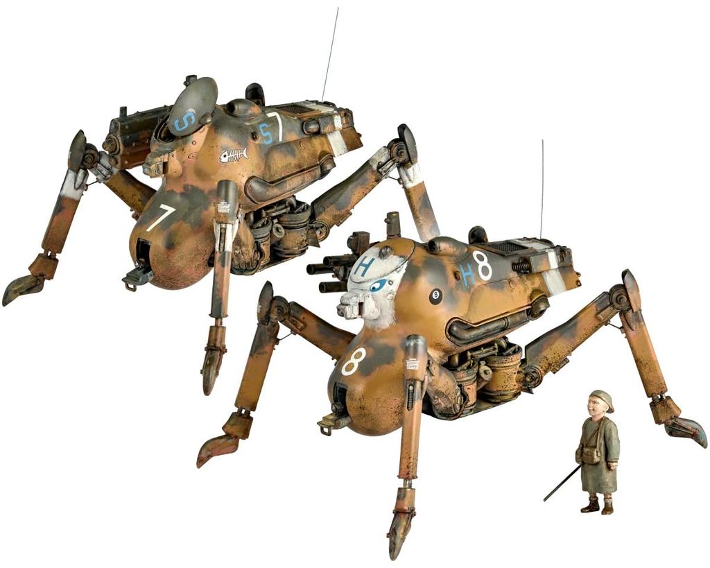 Kaiyodo ARTPLA Maschinen Krieger Gladiator Smile Eddie Amsel Scale Unpainted Plastic Model Kit AP049 G1/G2 & 1/35