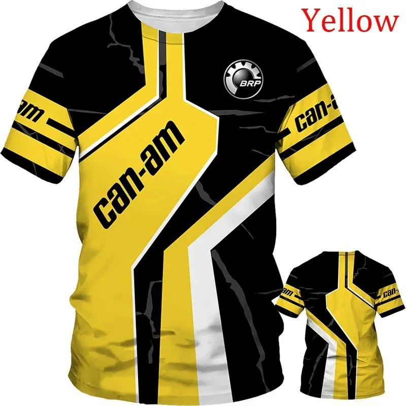 BRP Can-Am 3D Печать Экстремальный Спорт Быстросохнущая Дышащая Мужская Футболка для Мото Гонки Настольный Теннис Командная Тренировка Короткий Рукав 5XL 980₽