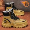 Cotton Shoes Men's Winter Velvet Thickened New Warm High-top Shoes Fashionable Versatile Casual Tooling Shoes