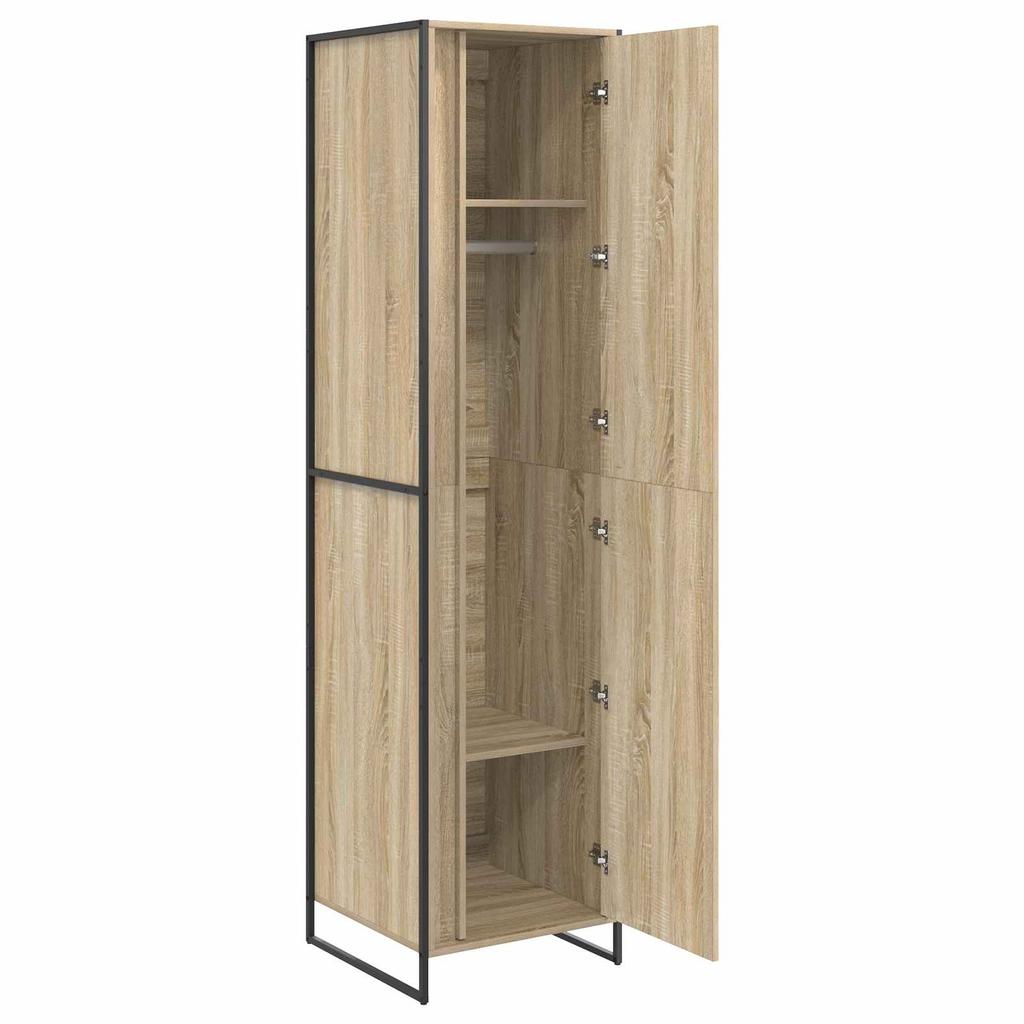 Wardrobe with Storage Sonoma 50 X 50 X 200 Cm Engineered Wood