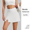 New Style Nude Feel One-Shoulder Yoga Set with High-Waisted Breathable Skirt for Tennis & Running