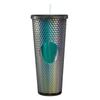 Cute Cup With Straw, 24oz Insulated Double Wall Cold Cup With Lid And Straw, Movie Surrounding Accompanying Cup, Diamond Mug