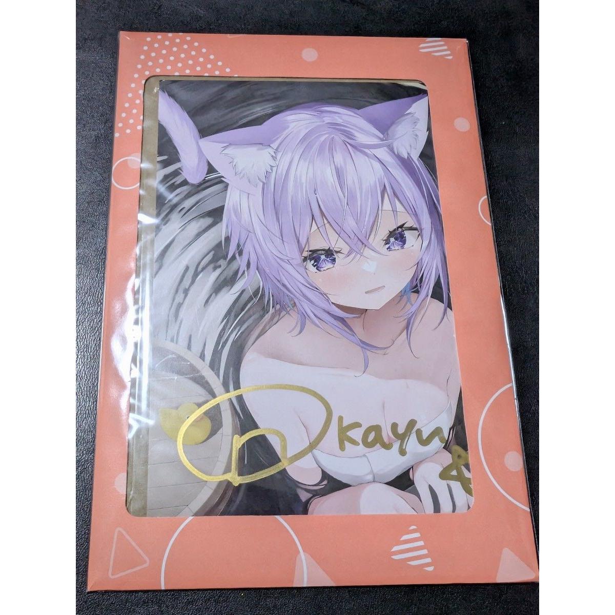 Used Hololive Nekomata porridge handwritten postcard