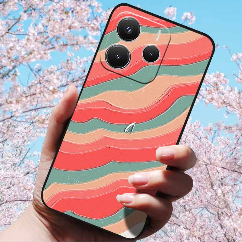 For Xiaomi Redmi Note 14 5G 4G Cases 3D Relief Embossed Retro Soft Silicone Covers For Redmi Note 14 5G Global Version 3D Cases