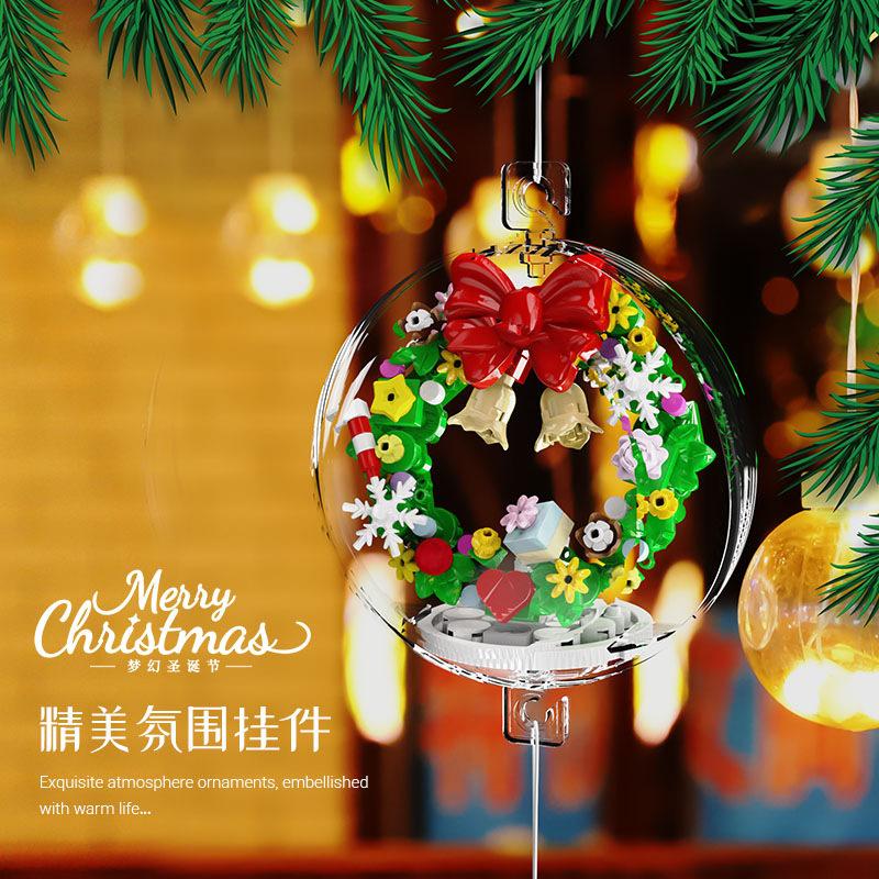 christmas blocks mini blocks construction set home decoration Christmas Tree moc building blocks boys toys 10 to 12 years gifts