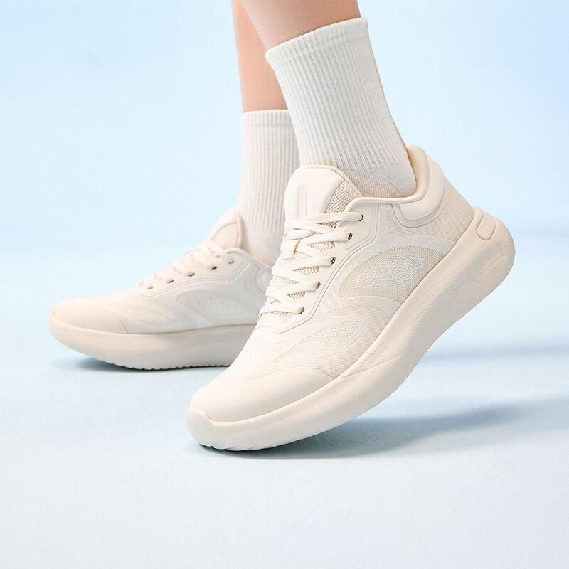 Anta Comfortable Simple Shock Absorbing Durable Low Top Training Shoes Women sneaker White 122527753-2