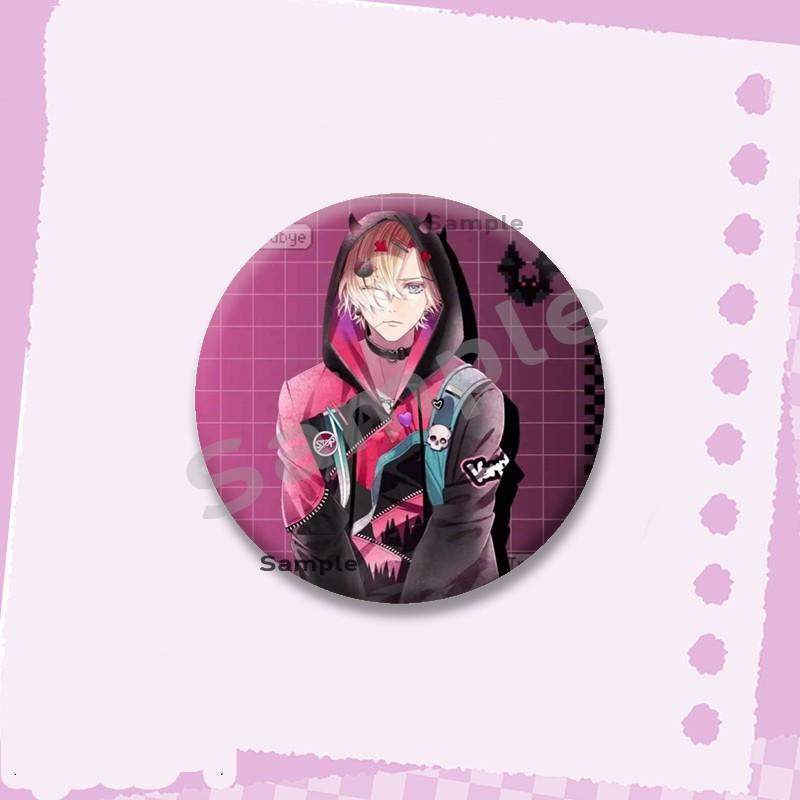 Hot Game Series Diabolik Lovers Soft Button Pins Cartoon Round Brooch on Backpack Ayato Kanato Laito Jewelry Badge Friend Gifts